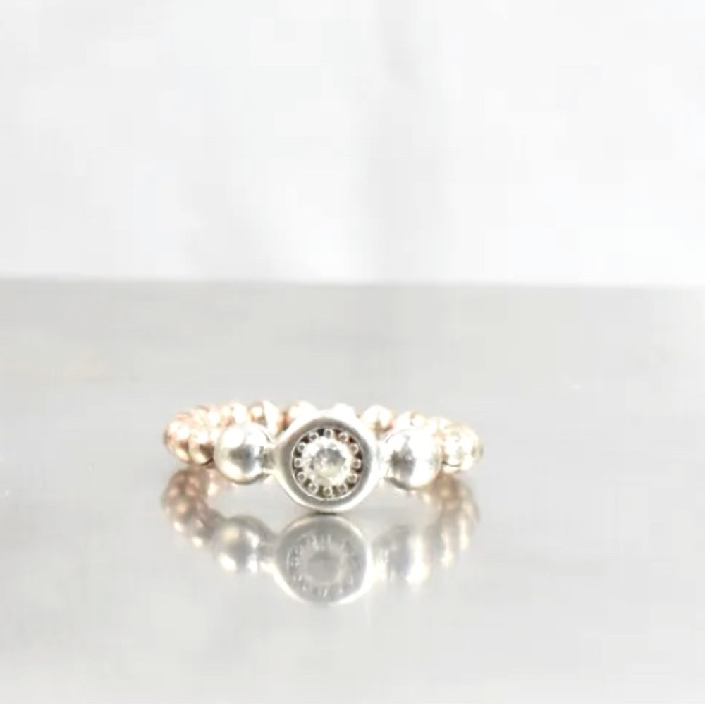 Sterling Silver Bead Ring